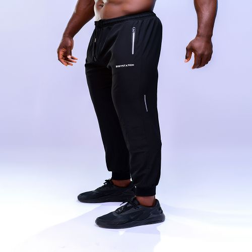 Men's Joggers With Drawstrings - Black