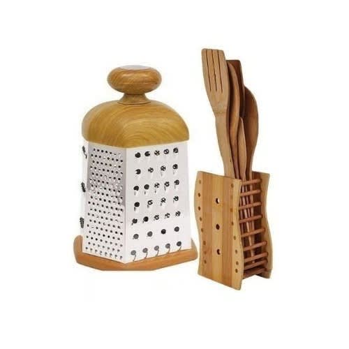 Kitchen Bundle - Wooden Spoon Set + Grater