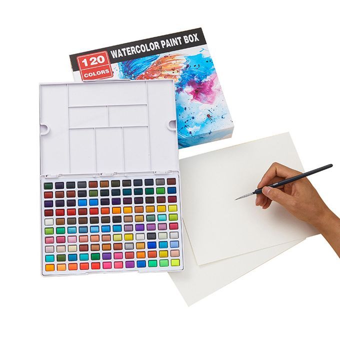 120Color Watercolor Set Pigment For Artists Classroom School