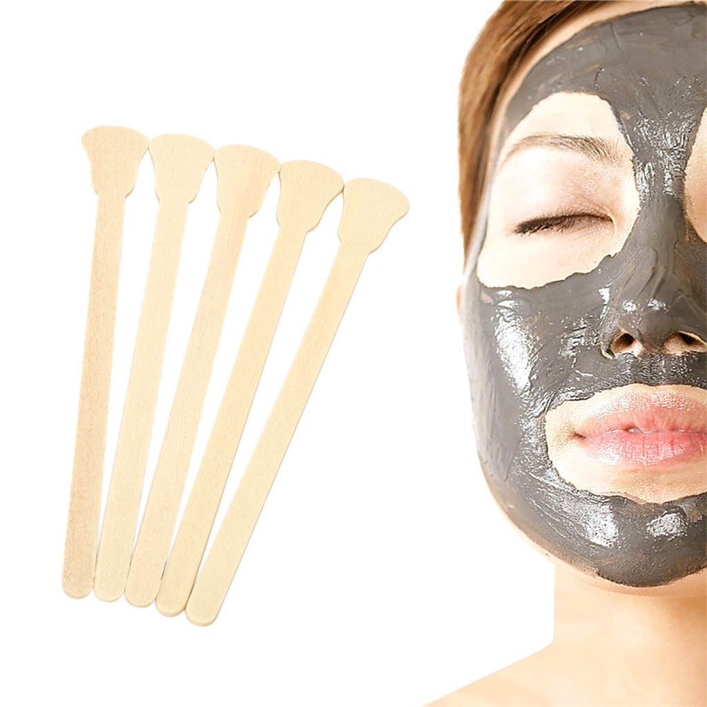 50pcs Wood Body Hair Removal Sticks  Waxing Applicator Disposable