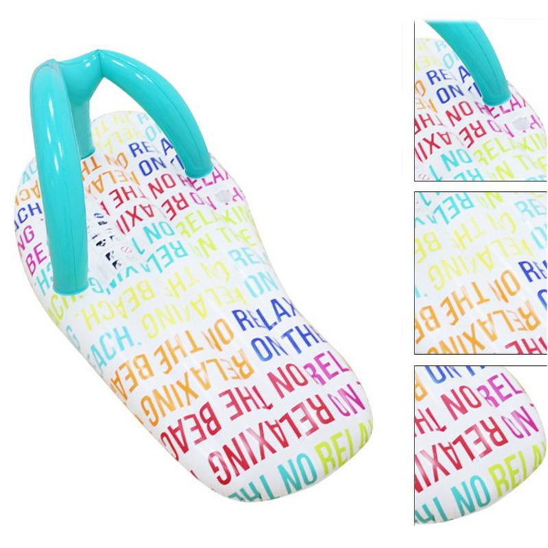 Air Mattress Slipper Floating Row Beach Inflatable Water Mattress Toys Floating Bed Raft Swimming Pool Float