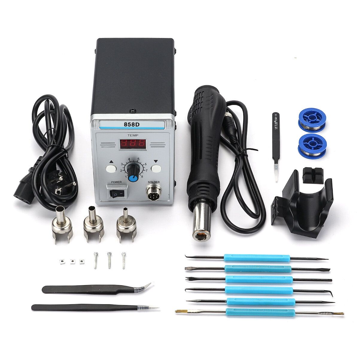 858D 700W BGA Rework Solder Station Soldering Heat Air Gun