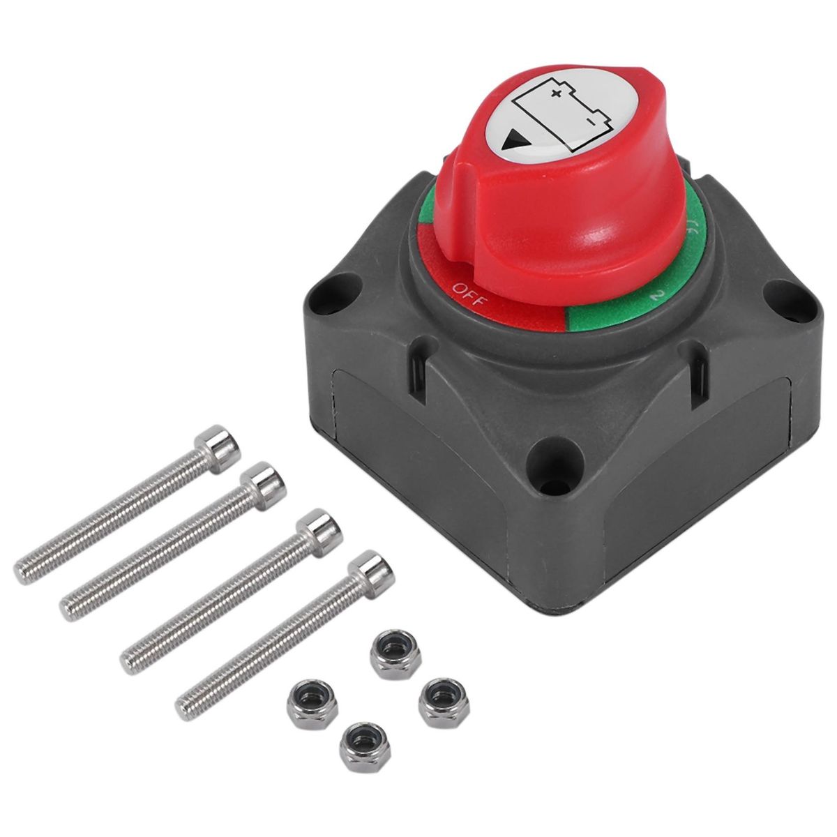 3 Position Disconnect Isolator Master Switch 12-60V Battery Power Cut Off Kill Switch Fit for CarVehicleRVBoatMarine 2001250 Amps Waterproof