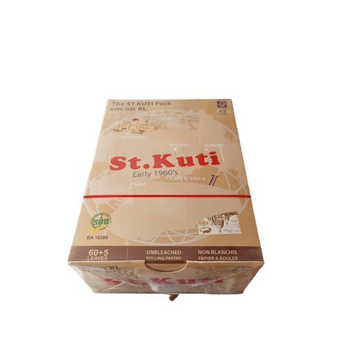 St Kuti Kingsize Raw Rolling Paper - 60 Leaves