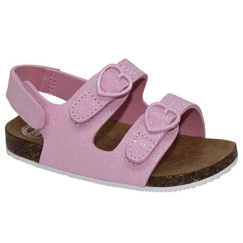 Infant Baby Girl's Two Buckle Back Strap Sandals - Pink