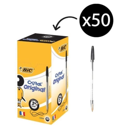 Bic Biro- Black - 50pcs