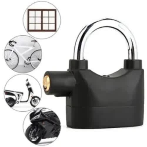 Strong Ant- Theft Security Padlock Key With Alarm