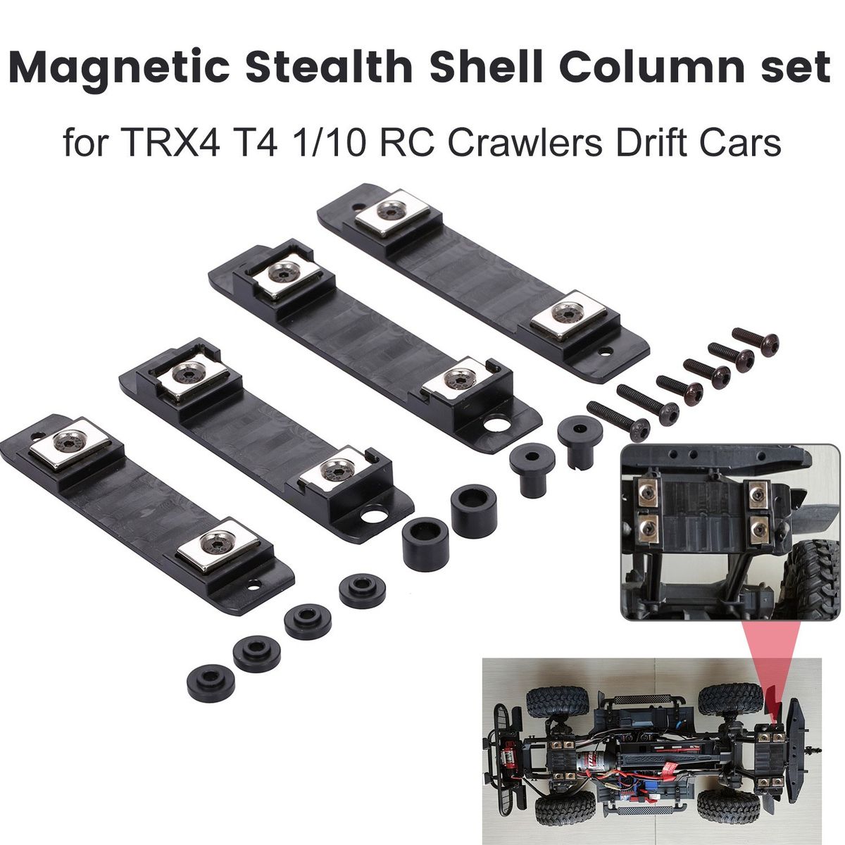 Magnetic Shell Column For TRX4 T4 1/10 RC Crawlers Drift