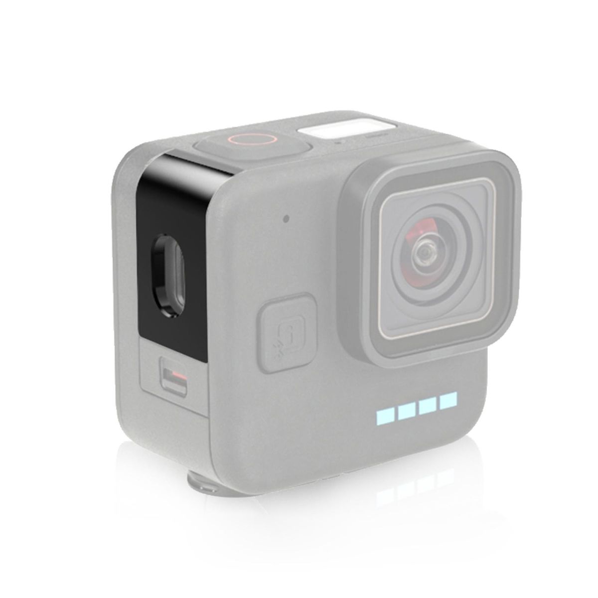 PULUZ Metal Battery Cover Replacement for GoPro Hero 11 Black Mini Removeable Battery Lid Side Door Sports Camera Accessories