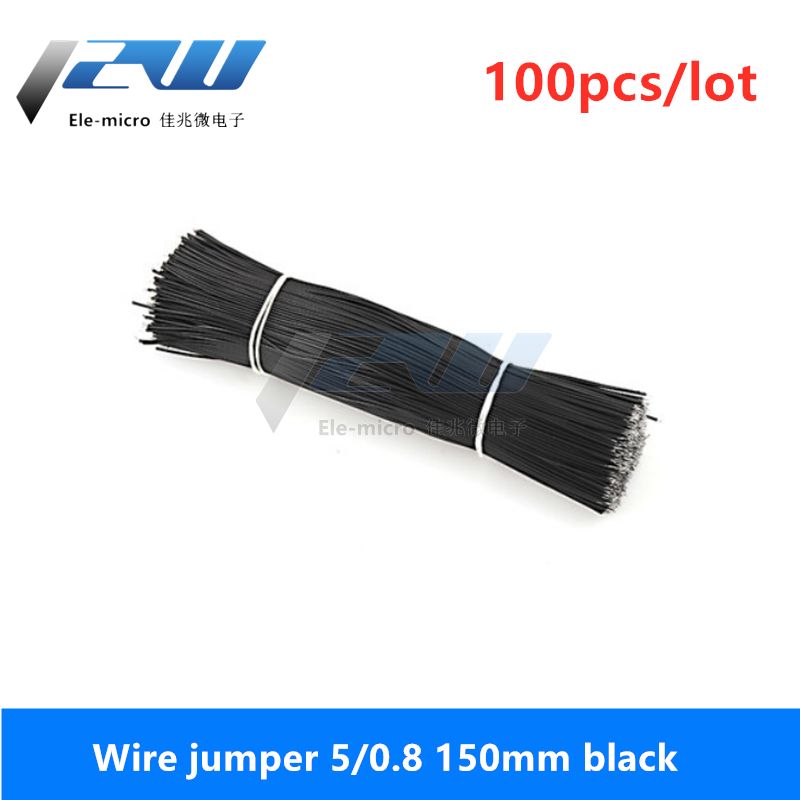 100Pcs Double Solder Cable 51520CM Breadboard Fly Wire