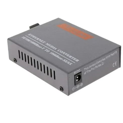 Fiber Optic Gigabit Media Converter Single Mode T-base 1000
