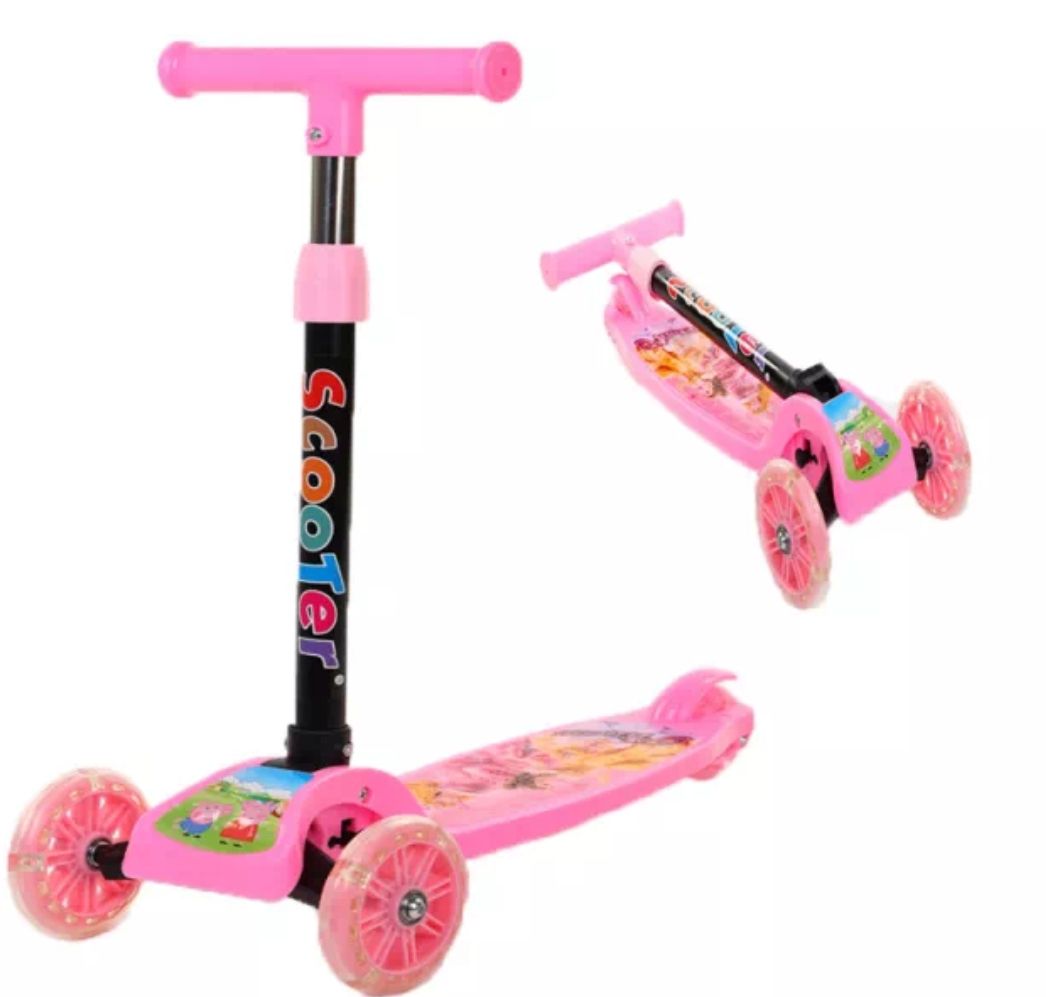 KIDS SCOOTER - 3 WHEEL PINK