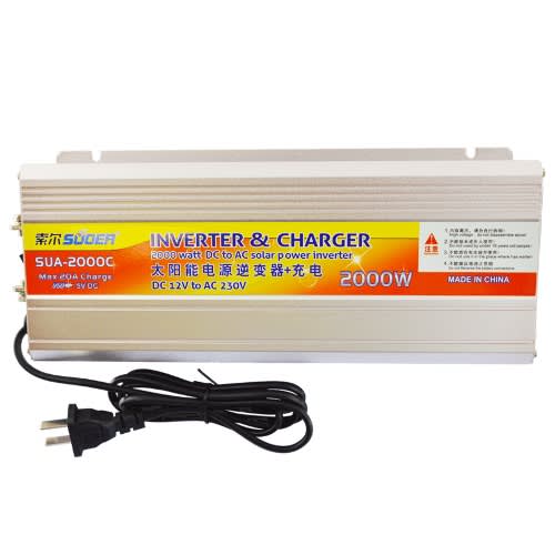 2000watts Inverter With Charger 20amps With Battery Clip