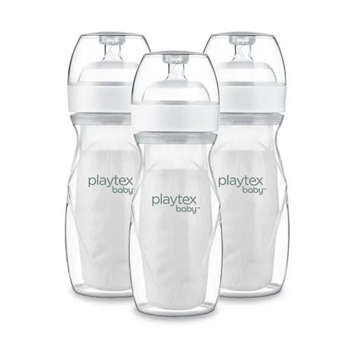 Baby Nurser With Drop Ins Liners Baby Feeding Bottle 8 oz. 3 Pack  - FST