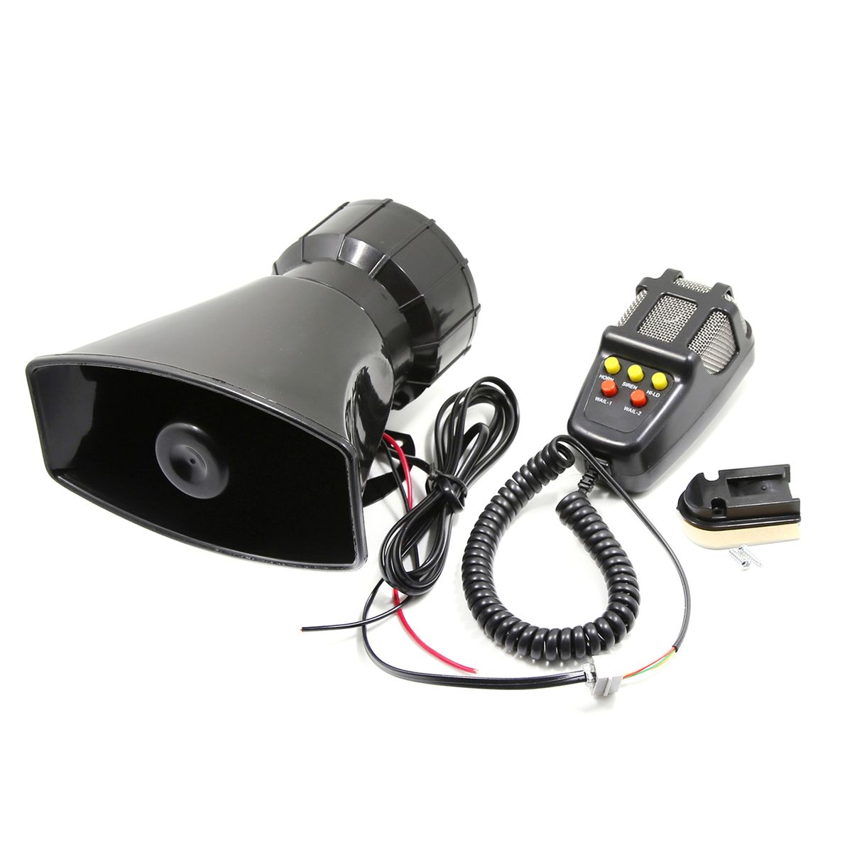 Car Megaphone 5 Tone Alarm Horn 12V 110dB Loud Speaker Fire