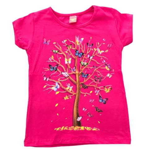 Rudi Turkey Kids Top For Girls - Hot Pink