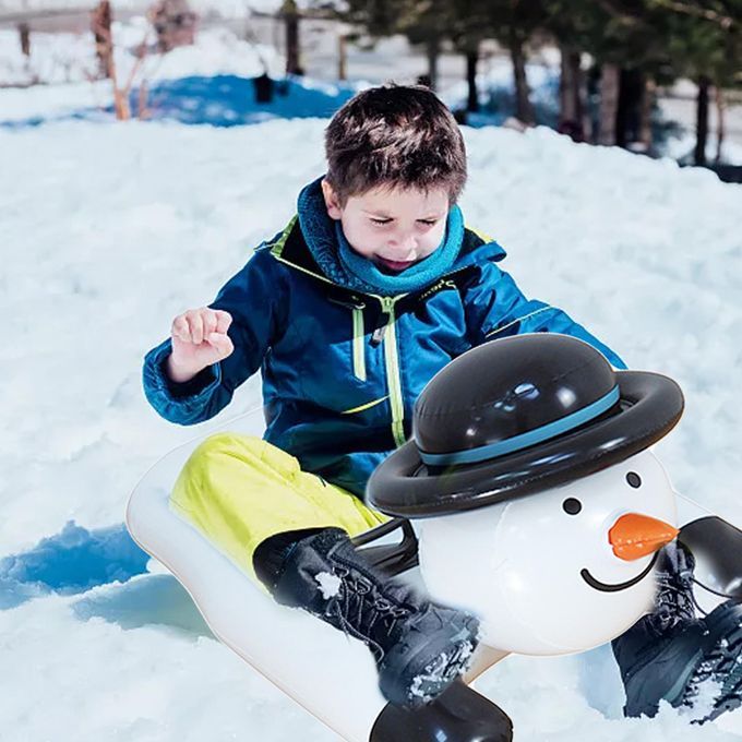 Snow Tube Inflatable With Handles PVC Outdoor Water Pool Ski Snowman