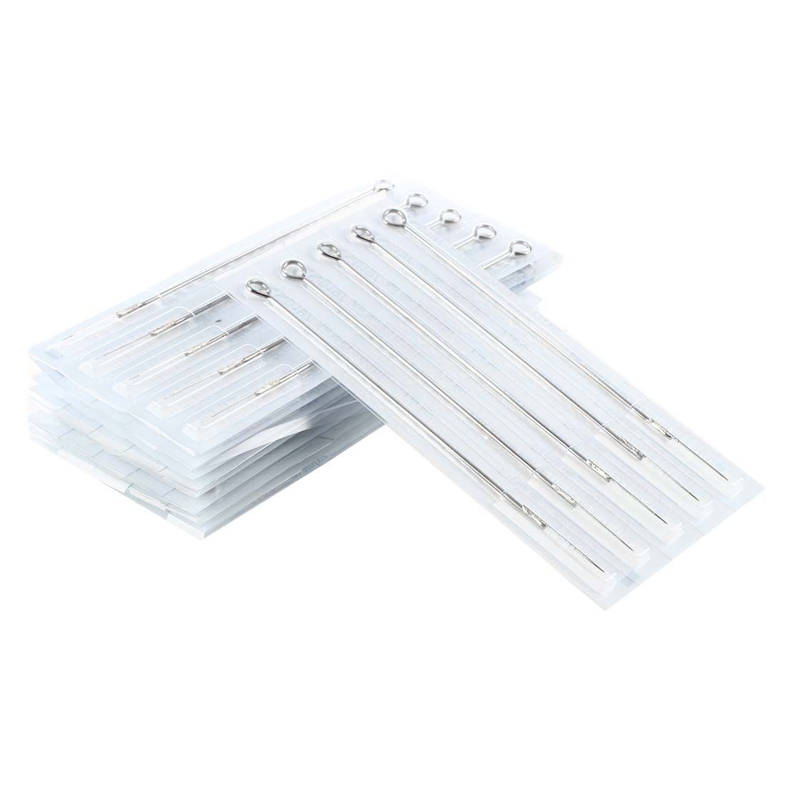 50 Pcs Disposable Stainless Steel Sterile Tattoo Needles