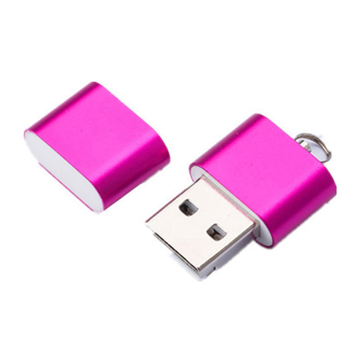 Card Reader Mini High Speed Aluminum Alloy Mini-Rose Red