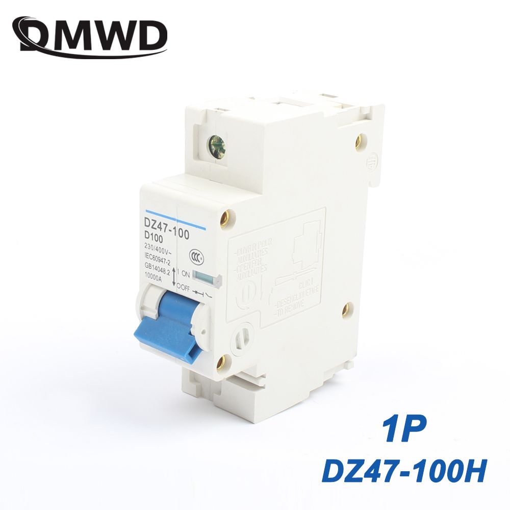 DZ47-100H 63A 80A 100A 1P AC 230V Or 400V Mini Circuit