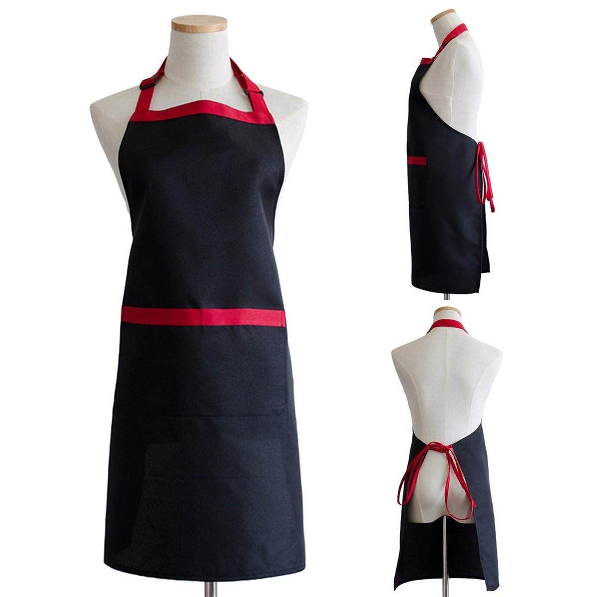 2 Pockets Professional Salon Apron For Home Barber Hairdressing Durable Thick