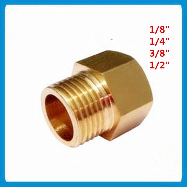 BSP 1/8",1/4",3/8",1/2" Male Threaded Female Threaded Brass Coupler Adapter Brass Pipe Fitting