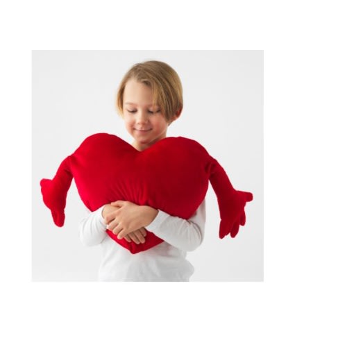 Famnig HjArta Cushion - Red - 40 X 101 Cm