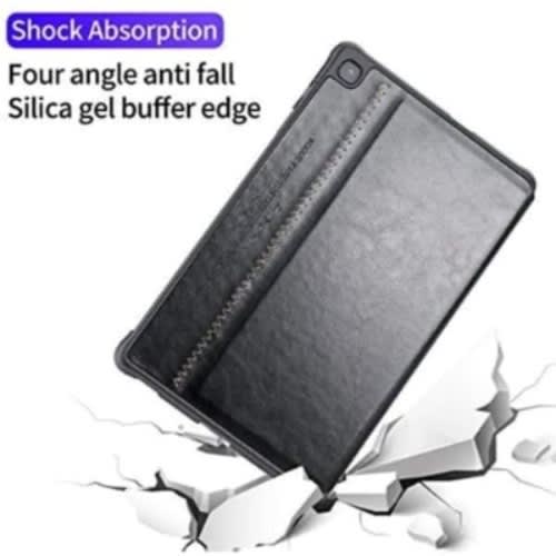 Leather Flip Cover For Samsung Galaxy Tab S6 Lite - 10.4" 2020 - Black
