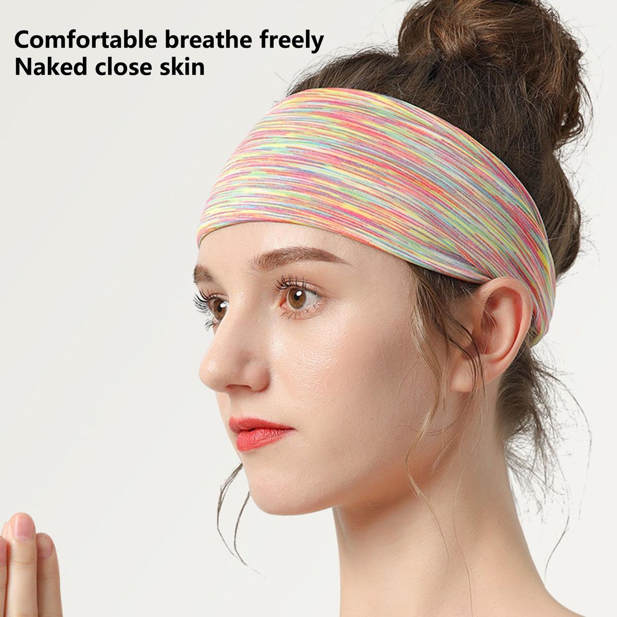 Running Sweatband Quick Dry Cycling Sweatband Multicolor