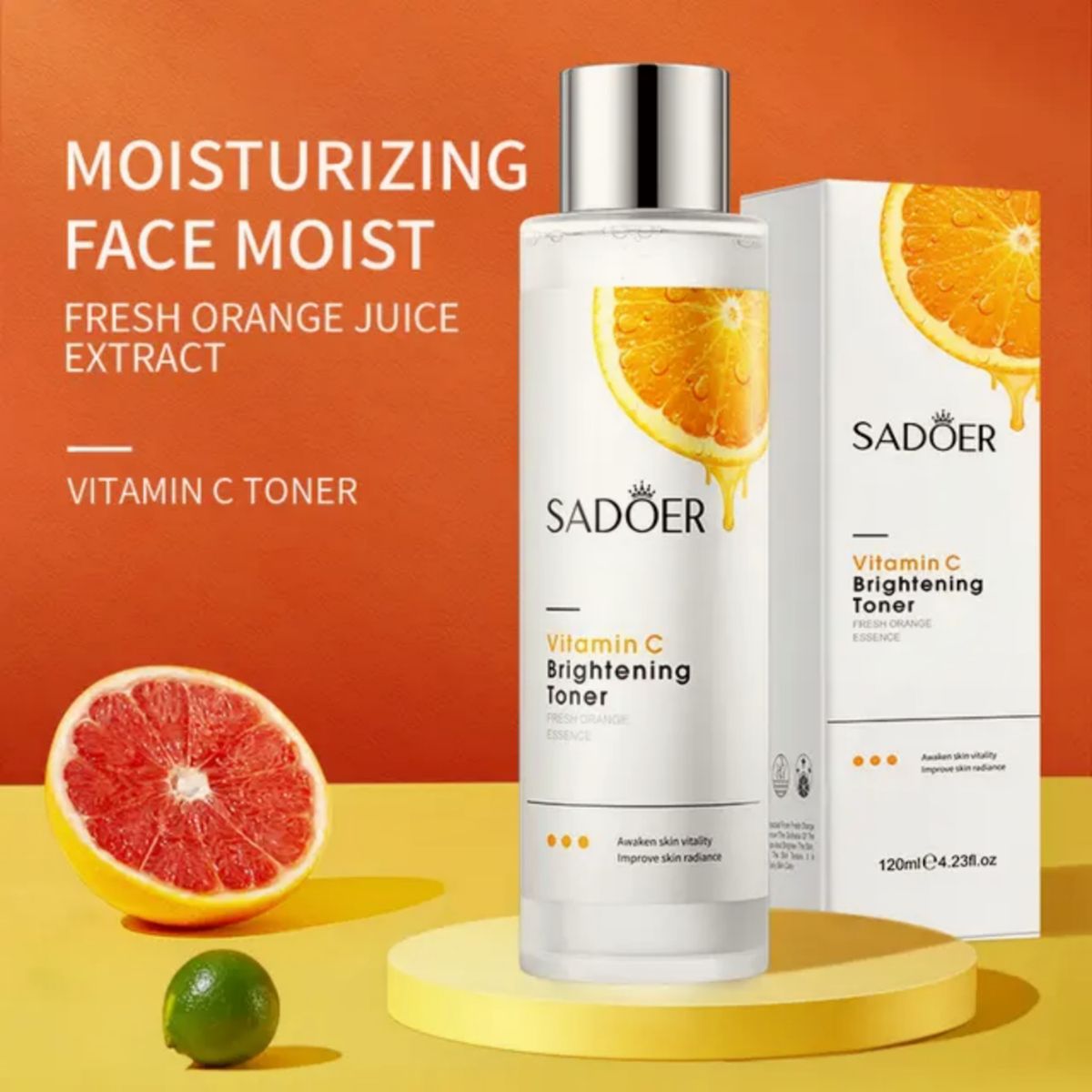 Vitamin C Brightening Facial Toner. (Hydrating Face Toner & PH Balancing Pore Minimizer