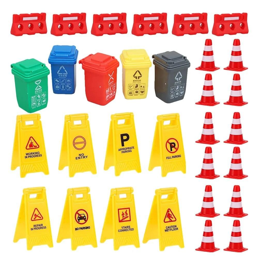 Transportation Toy Model Traffic Signs Plaything Plastic Traffic Coness Kids Street Road Learning Plastic Child Cones