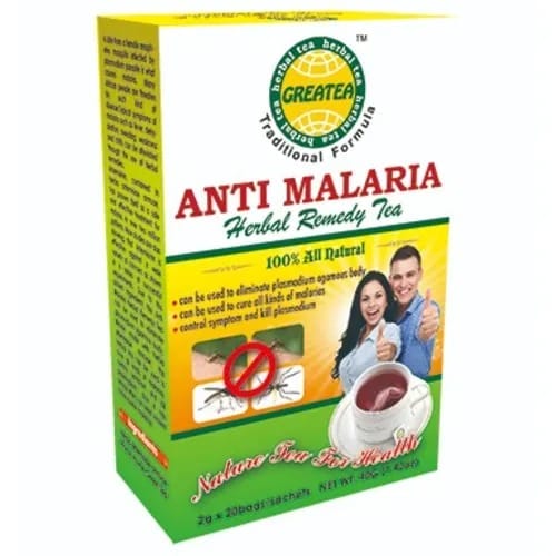 100% Natural Anti Malaria Herbal Remedy Tea- 20 Bags In A Box