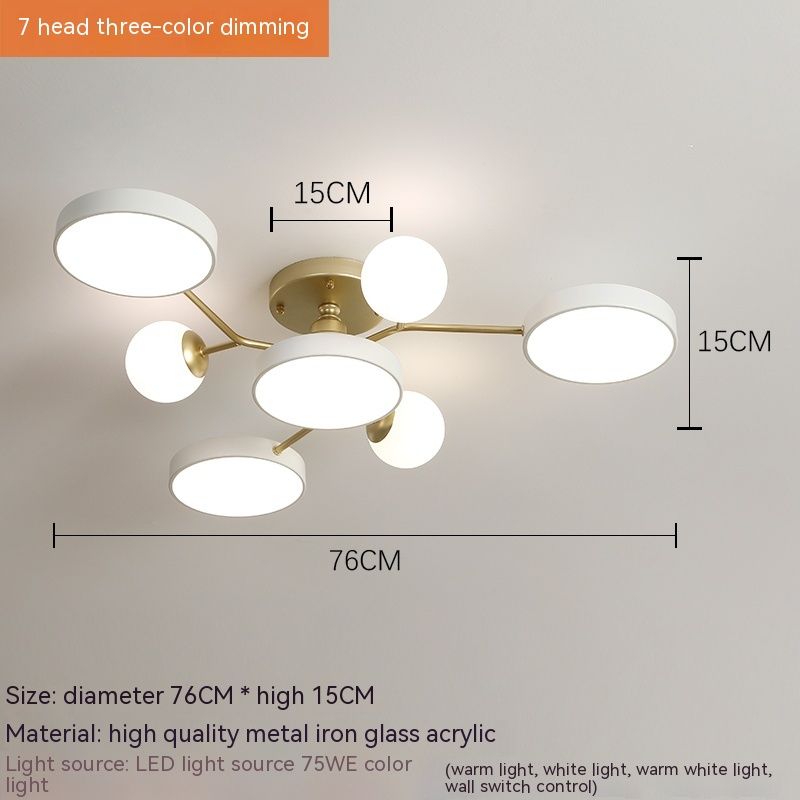 Nordic modern minimalist living room bedroom ceiling lamp