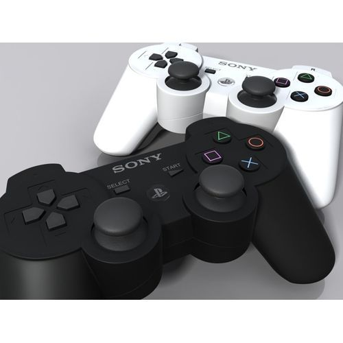 PS3 Dual Shock 3 Wireless Controller Pad - Black And White