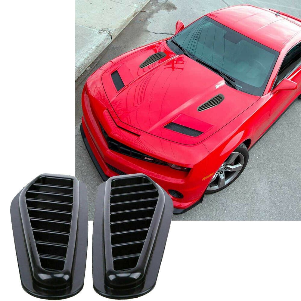 2Pcs Car Simulation Shark Air Vent Universal Glossy Black