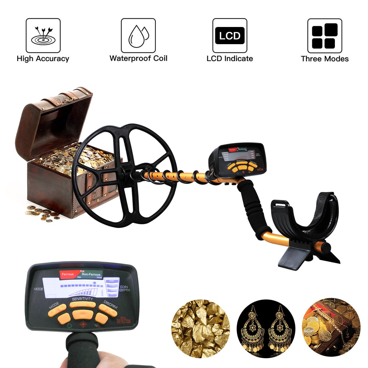 Portable Easy Installation Underground Metal Detector High