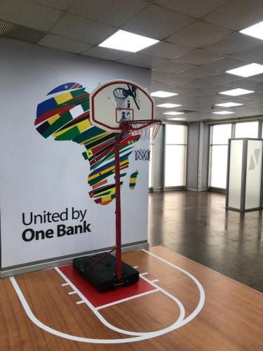 Portable Basketball Stand With Hoop & Net