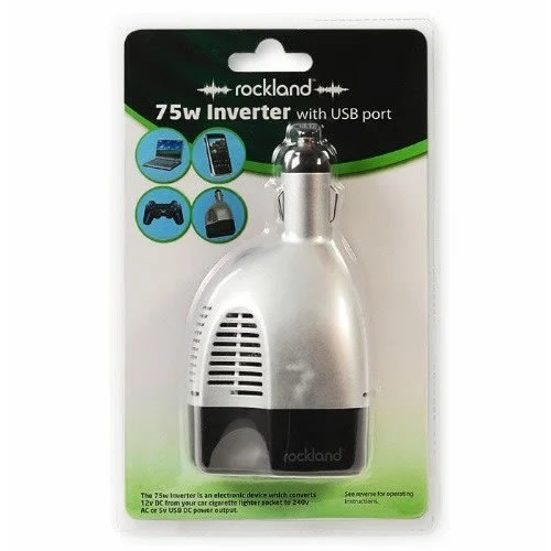 Rock Land In-car Power Inverter With Usb Port - 75w
