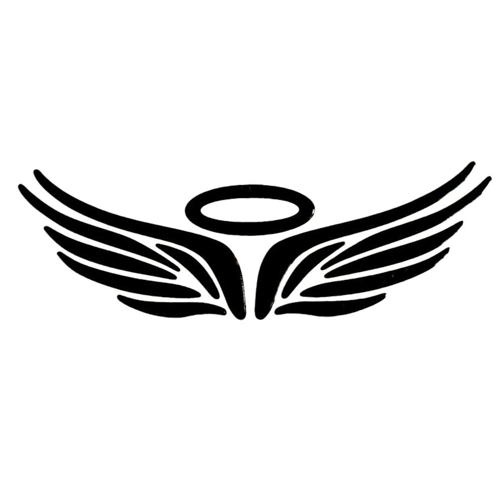3D Angel Wing Car Auto Stickers Decal Vehicle Emblem-Black