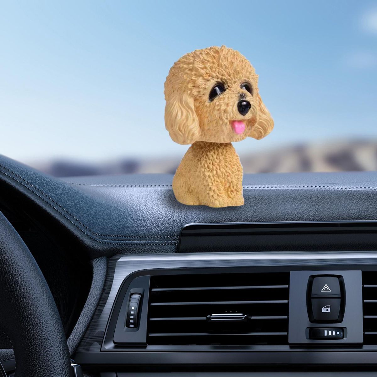 Car Shaking Head Dog Ornament For Desktop Home Style C
