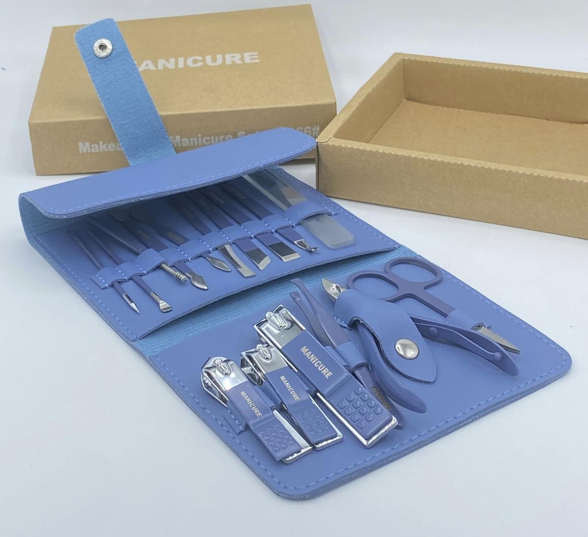 16pcs Nail Clipper Cutter Trimmer Ear Pick Grooming Kit