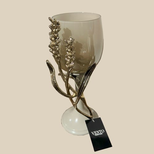 Vento Furniture Pillar Candle Holder Small - Warm Grey