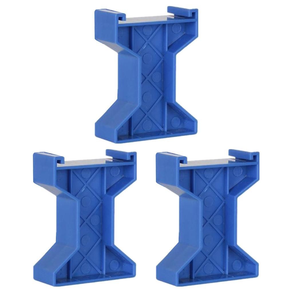 3 Pack Train Bridge Piers Wooden Railway Accessories For Style A Blue