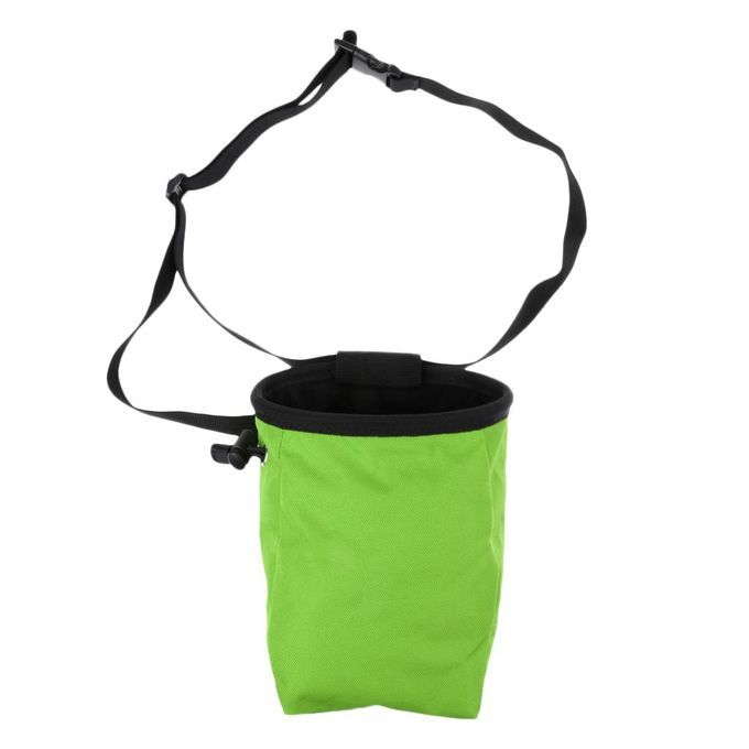Rock Climbing Chalk Bag Dry Hand  Pouch & Adjustable Belt Green