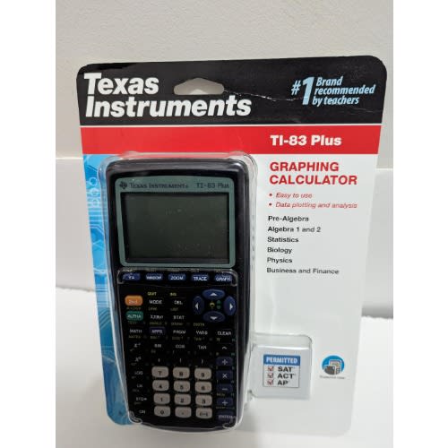 Texas Instruments Ti-83 Plus Calculator black