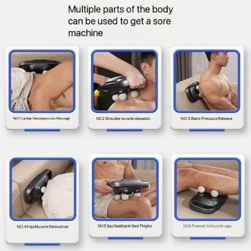 4-head Handheld Deep Tissue Massage Gun - Full Body Relaxation