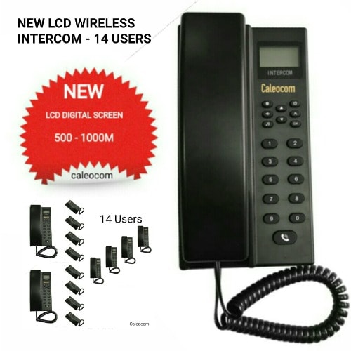 Wireless Intercom Lcd New Model - 14 Users