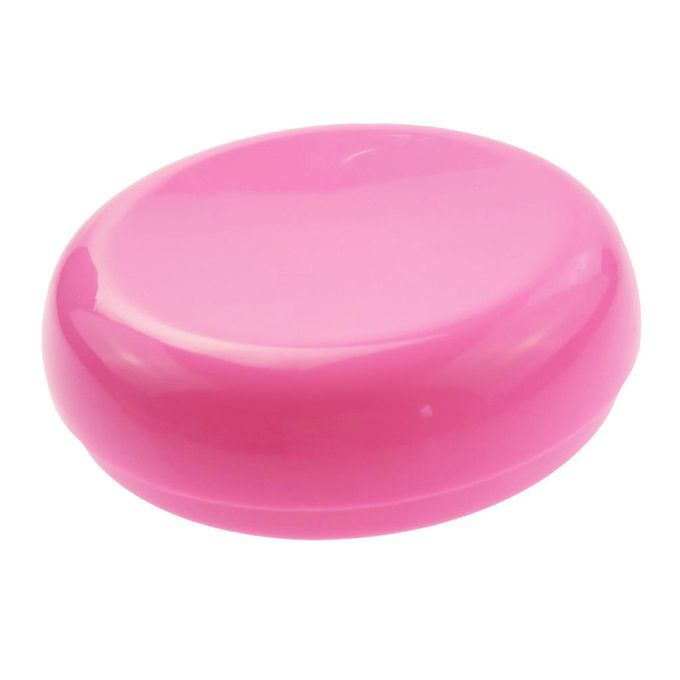 Plastic  Round Magnetic  Holder Caddy Pin Cushion DIY Pink