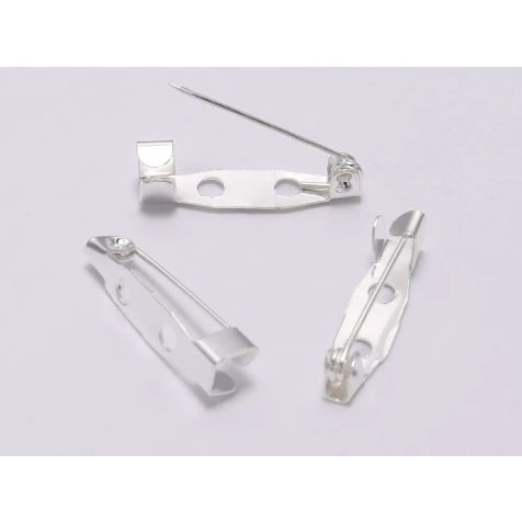 2.5cm Brooch Safety Pins - 100pcs
