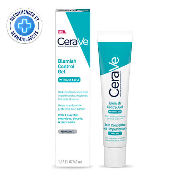 Blemish Control Gel With Aha  Bha With 3 Essential Ceramide Glycolic  Lactic Acid - 40ml